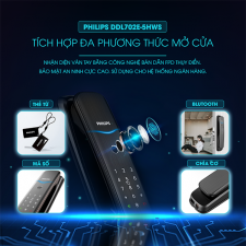 Khoá Vân Tay Philips DDL702E-5HWS 1 Khoá Philips DDL702E-5HWS